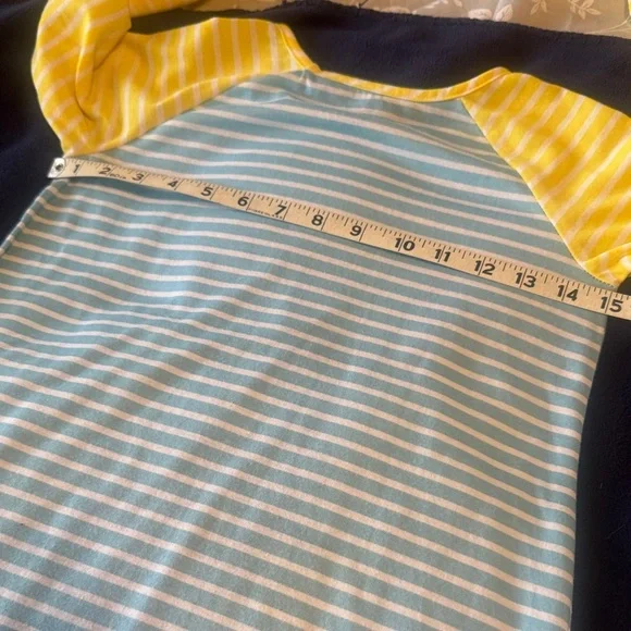 Disney Finding Dory Yellow, Blue & Pink Striped Kids Nightgown - Picture 2 of 4